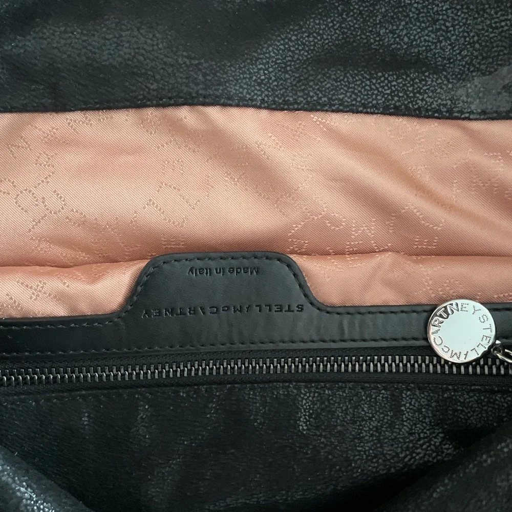 Stella McCartney Black Falabella Tote with Silver Chain Trim - Picture 2 of 2